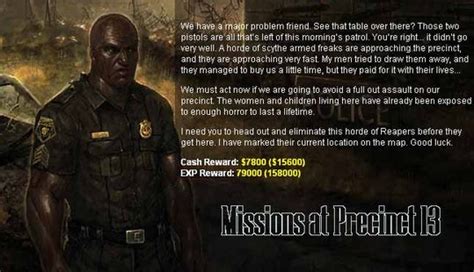 Missions at Precinct 13 .